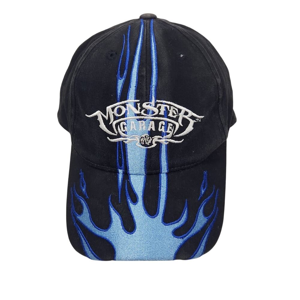 Y2k Monster Garage Hat Cap Biker Mechanic Flames Motorcycle Tools Jessie James